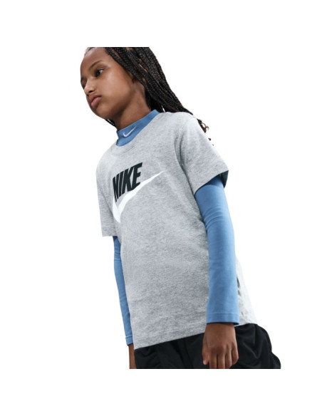 Koszulka dla dzieci nike sportswear szara fz5178 064