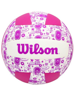 Piłka siatkowa wilson stamp vb fioletowo biała