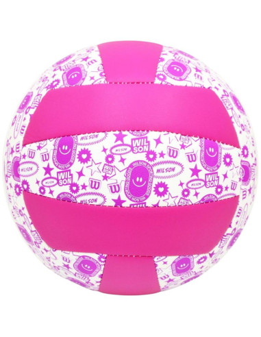 Piłka siatkowa wilson stamp vb fioletowo biała