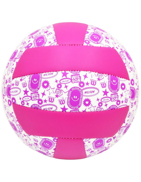 Piłka siatkowa wilson stamp vb fioletowo biała