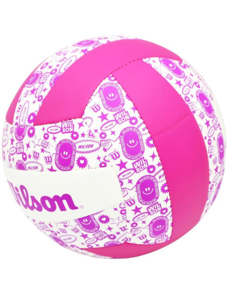 Piłka siatkowa wilson stamp vb fioletowo biała