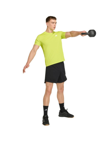 Koszulka męska adidas workout essentials base limonkowa kd5472