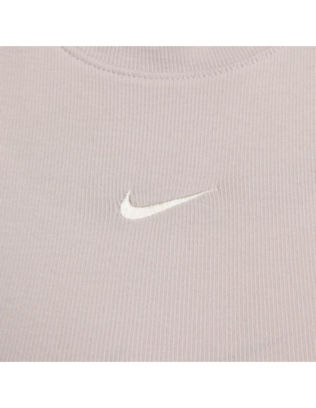 Koszulka damska nike sportswear chill knit beżowa fb8279 019