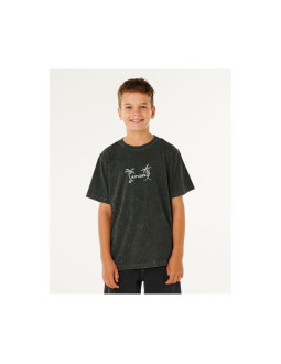 Koszulka chłopięca rip curl eternal shred wash tee-boy czarna