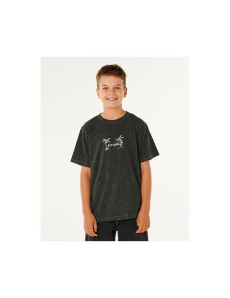 Koszulka chłopięca rip curl eternal shred wash tee-boy czarna