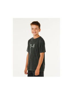 Koszulka chłopięca rip curl eternal shred wash tee-boy czarna 2