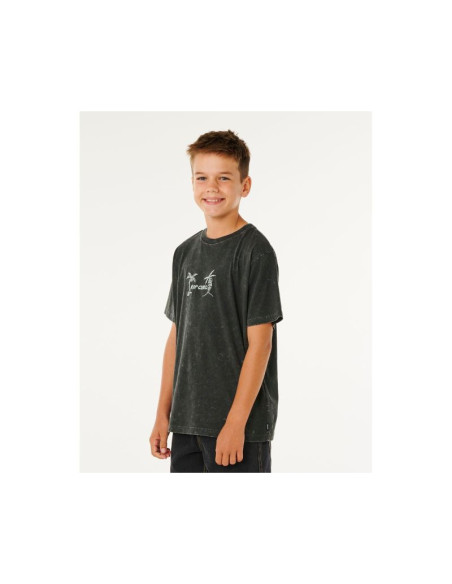 Koszulka chłopięca rip curl eternal shred wash tee-boy czarna
