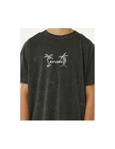 Koszulka chłopięca rip curl eternal shred wash tee-boy czarna