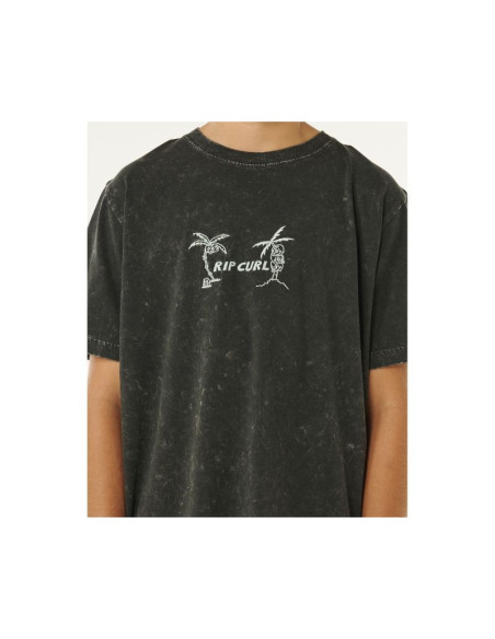 Koszulka chłopięca rip curl eternal shred wash tee-boy czarna