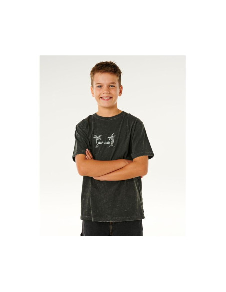 Koszulka chłopięca rip curl eternal shred wash tee-boy czarna