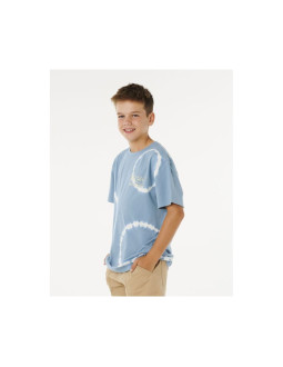 Koszulka chłopięca rip curl pacific rinse fin tee-boy niebieska 2