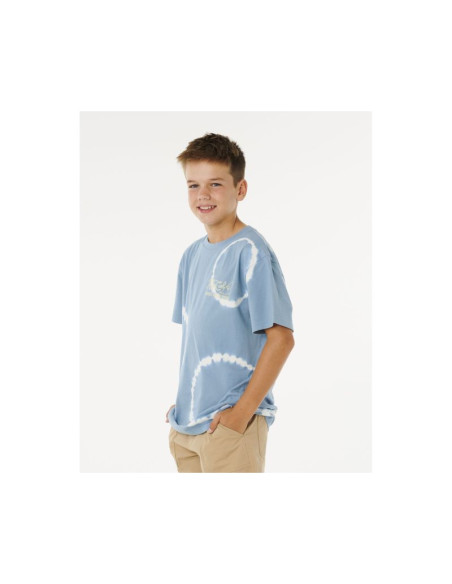 Koszulka chłopięca rip curl pacific rinse fin tee-boy niebieska
