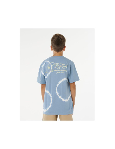 Koszulka chłopięca rip curl pacific rinse fin tee-boy niebieska