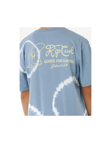 Koszulka chłopięca rip curl pacific rinse fin tee-boy niebieska