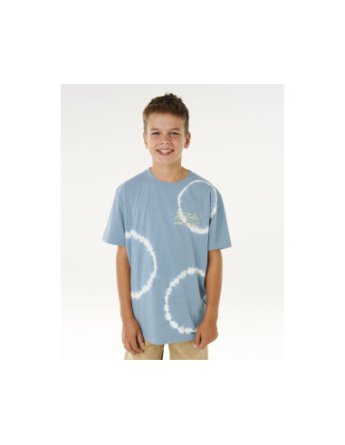 Koszulka chłopięca rip curl pacific rinse fin tee-boy niebieska