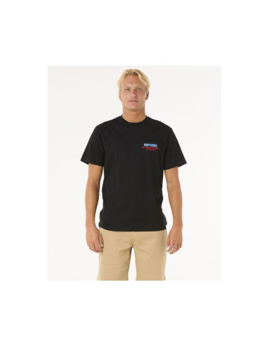 Koszulka rip curl surf revival ding repair tee czarny