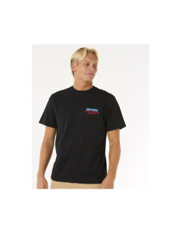 Koszulka rip curl surf revival ding repair tee czarny 2