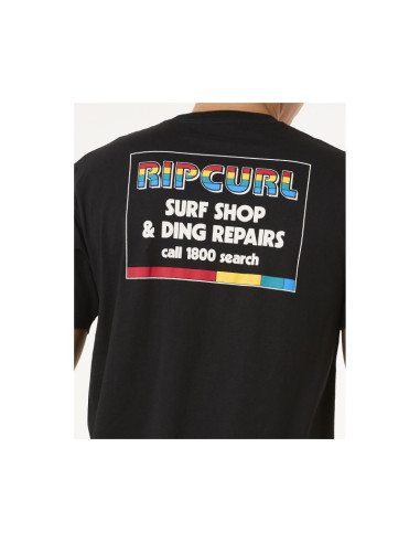Koszulka rip curl surf revival ding repair tee czarny
