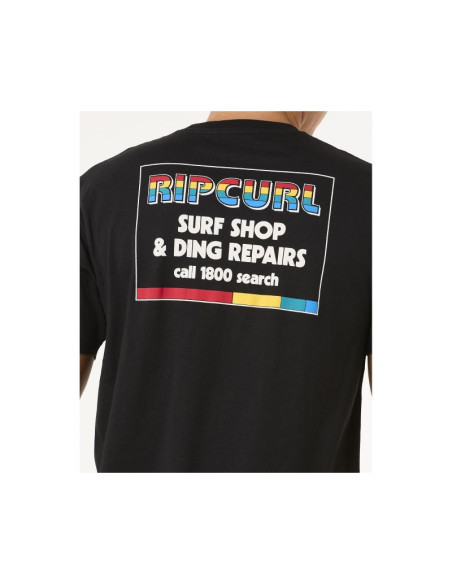 Koszulka rip curl surf revival ding repair tee czarny