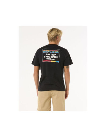 Koszulka rip curl surf revival ding repair tee czarny