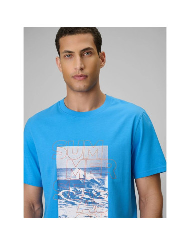 T-shirt regular z nadrukiem męski 4f 4f 4fwss26ttshm2783-33s