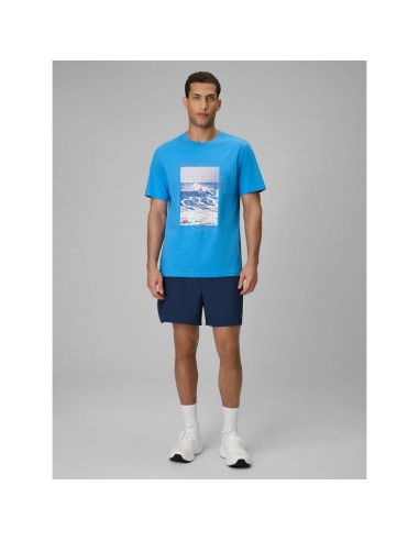 T-shirt regular z nadrukiem męski 4f 4f 4fwss26ttshm2783-33s