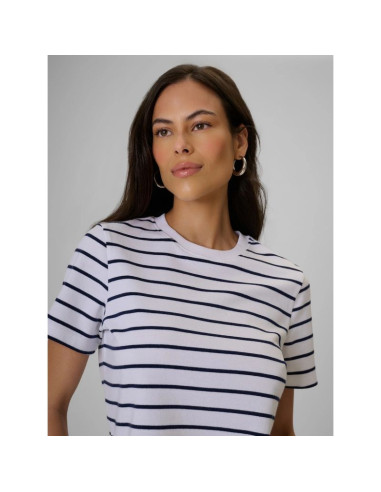 T-shirt relaxed z nadrukiem damski 4f 4frss26ttshf4023-10s