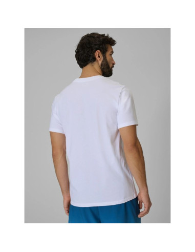 T-shirt regular z nadrukiem męski 4f 4fwss26ttshm3034-10s