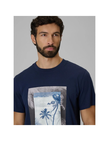 T-shirt regular z nadrukiem męski 4f 4fwss26ttshm3034-31s