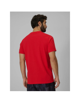 T-shirt regular z nadrukiem męski 4f 4fwss26ttshm3034-62s 2