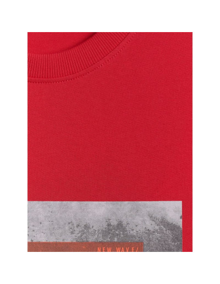 T-shirt regular z nadrukiem męski 4f 4fwss26ttshm3034-62s