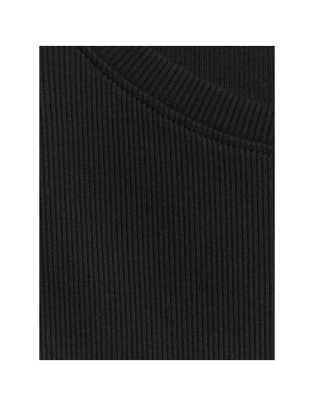 Longsleeve slim z prążkowanej dzianiny damski 4f 4fraw25tlonf656-20s