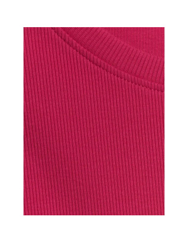Longsleeve slim z prążkowanej dzianiny damski 4f 4fraw25tlonf656-53s