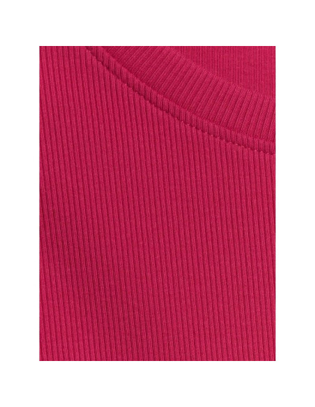 Longsleeve slim z prążkowanej dzianiny damski 4f 4fraw25tlonf656-53s