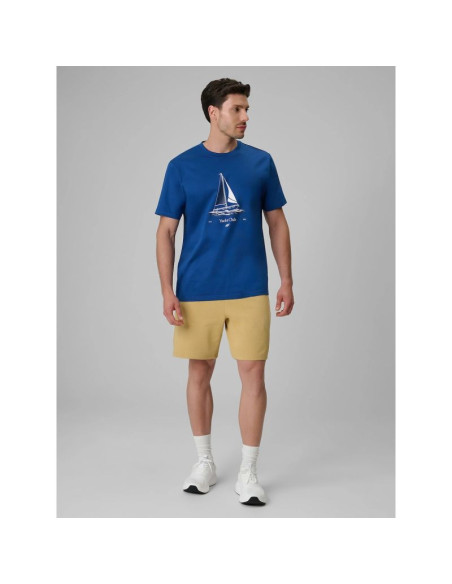 T-shirt relaxed z nadrukiem męski 4f 4frss26ttshm3996-033s