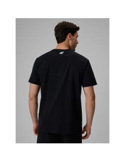 T-shirt relaxed z nadrukiem męski 4f 4frss26ttshm3996-20s 2