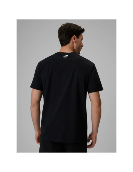 T-shirt relaxed z nadrukiem męski 4f 4frss26ttshm3996-20s