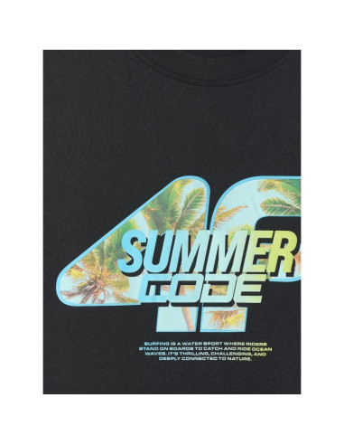 T-shirt regular z nadrukiem męski 4f 4frss26ttshm4305-20s