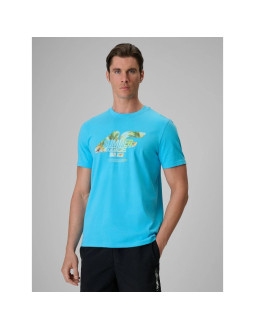 T-shirt regular z nadrukiem męski 4f 4frss26ttshm4305-33s
