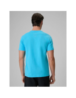 T-shirt regular z nadrukiem męski 4f 4frss26ttshm4305-33s 2