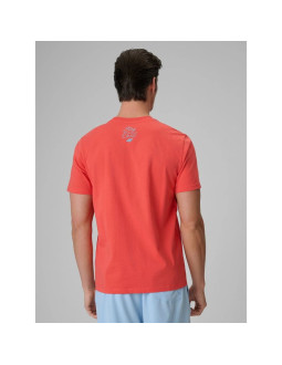 T-shirt regular z nadrukiem męski 4f 4frss26ttshm4305-63s 2