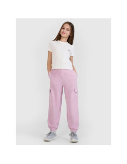 Spodnie dresowe joggery dziewczęce 4f 4fjwss25ttrof1135-52s 2