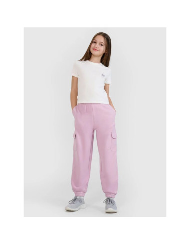 Spodnie dresowe joggery dziewczęce 4f 4fjwss25ttrof1135-52s