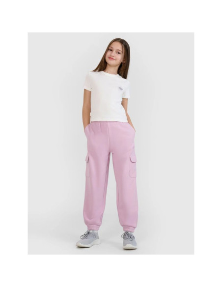 Spodnie dresowe joggery dziewczęce 4f 4fjwss25ttrof1135-52s
