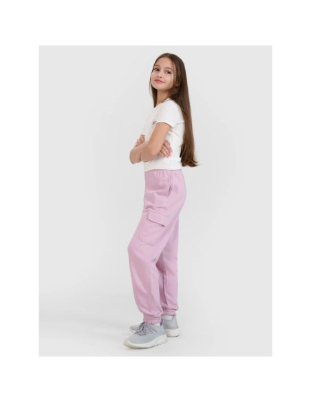 Spodnie dresowe joggery dziewczęce 4f 4fjwss25ttrof1135-52s