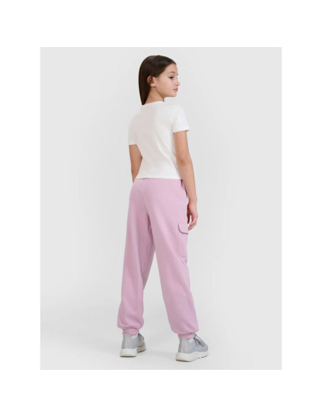 Spodnie dresowe joggery dziewczęce 4f 4fjwss25ttrof1135-52s