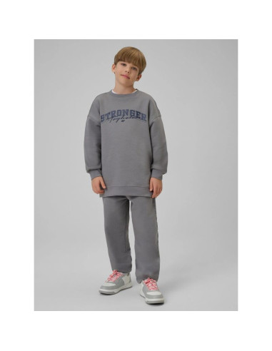 Bluza dresowa loose bez kaptura chłopięca 4f 4fjrss26tswsm2635-24s