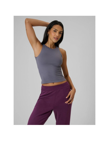 Koszulka bez rękawów slim gładka damska 4f 4frss26tslef319-24s