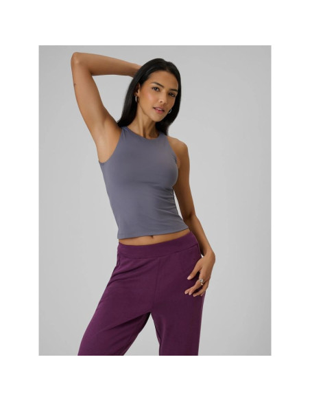 Koszulka bez rękawów slim gładka damska 4f 4frss26tslef319-24s