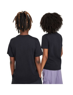Koszulka dla dzieci nike sportswear czarna fz5177 010 2